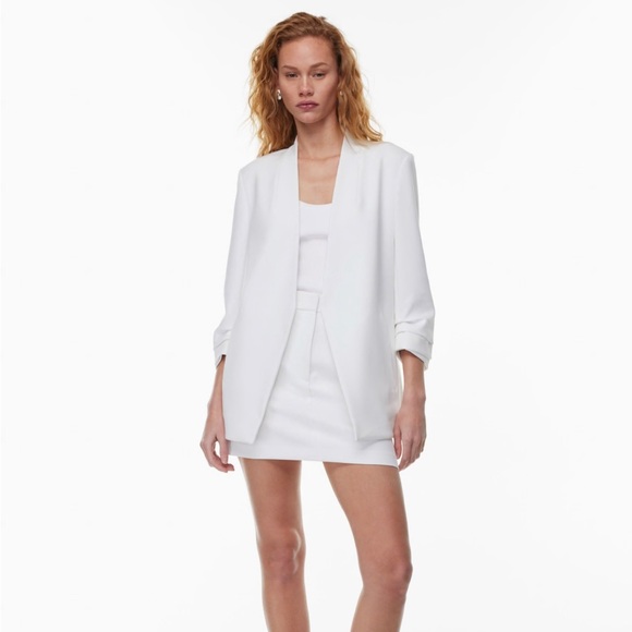Babaton Power Hip Blazer White 00 - Picture 1 of 7